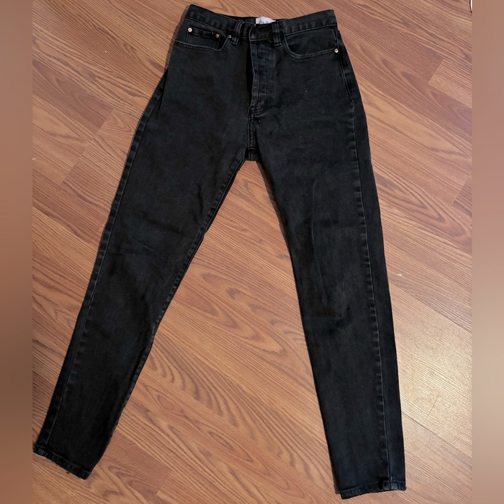 Cry Baby Hugging Black Mom Jeans
